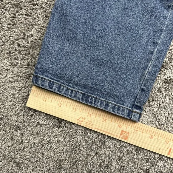 Vintage Lauren Jeans Co Ralph Lauren 14 Stretch Blue Denim Y2K Hong Kong - Picture 4 of 11